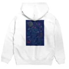 マグロの缶詰のネオン宇宙 Hoodie:back