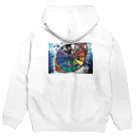 AkironBoy's_Shopのサボテンとサウナの融合 (Fusion of cactns and Sauna) Hoodie:back