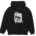 admsの自画像で草（白文字） Hoodie:back