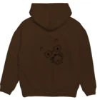 yötön yöのびばへろパーカー(黒) Hoodie:back