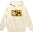 狸の遠吠えの猫と狸の漫才師 Hoodie