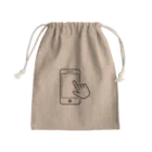 おみせやさんのスマホいじってます Mini Drawstring Bag