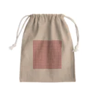utouch_のギンガムちゃん【赤】 Mini Drawstring Bag