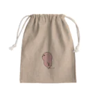 mimimomoのてくてくピンクはむ Mini Drawstring Bag