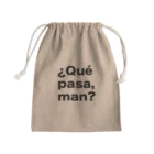 TシャツジャパンSUZURI店🇯🇵の¿Qué pasa,man?（ケパサメン）黒文字 Mini Drawstring Bag