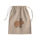 ふがし@カピバラグッツ販売中！のカピバラ、うさぎになる。 Mini Drawstring Bag