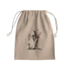 Ryuthirdの猫の木 Mini Drawstring Bag