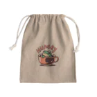 ピヨ爺の副業のほっとひとかえる = げこる = Mini Drawstring Bag