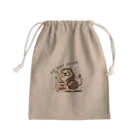 ピヨ爺の副業のほっとひとらいおん = らいらい = Mini Drawstring Bag