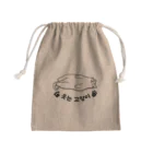 LalaHangeulのヘソ天猫さん(ハングル) Mini Drawstring Bag