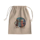 猫魚鳥時々犬等 arte♡のSuccessful Cats ♡ Mini Drawstring Bag