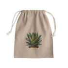 green artist のプランツパラダイスグリーンアガベ Mini Drawstring Bag