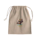 「キュートなアズキとマメタのワンダフル・ドリームランド」の『アズキとマメタ　キラキラしあわせワンダーボックス』！ Mini Drawstring Bag
