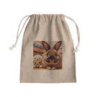 jir0-のぬいぐるみとうさぎ Mini Drawstring Bag