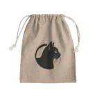 luna_neroのGatto＊黒猫切り絵デザイン(透過) Mini Drawstring Bag