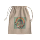 🌈七色の世界🌈の虹の海を泳ぐコイちゃん Mini Drawstring Bag