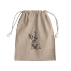 paw-pawの首をかしげるウエスティ Mini Drawstring Bag