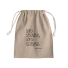 ＯＫダイレクト　powered by SUZURIのNO TNSP, NO LIFE.(黒） Mini Drawstring Bag