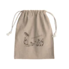 にゃーにゃー組@LINEスタンプ＊絵文字販売中！の双子の妖狐＊吹雪と焔 Mini Drawstring Bag