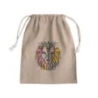 Full of vitality　(フル　オブ　バイタリティ)のPink☆lion　(ピンクのライオン)　ピンクバージョン　Full of vitality　(フル　オブ　バイタリティ) Mini Drawstring Bag