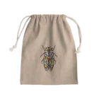 Full of vitality　(フル　オブ　バイタリティ)のcicada(せみ)カラーバージョン(大)Full of vitality　(フル　オブ　バイタリティ) Mini Drawstring Bag