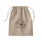 ドラキュラのうさぎのなかよし Mini Drawstring Bag