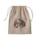 MOAの猫 Mini Drawstring Bag