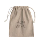 アリエスのイラストグッズやさんのしばいぬ（モノクロ） Mini Drawstring Bag