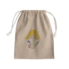 ぷいこのおみせのきのこの陰からコンニチハ。 Mini Drawstring Bag