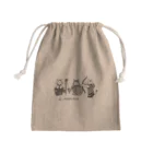 無真獣73号のぶち猫戦士たちの冒険布かばん Mini Drawstring Bag