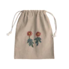 LePuyの陶土ポピーと手染めリーフレース Mini Drawstring Bag