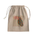 ERIKA MIYAJIMAの甲骨文字『又』 Mini Drawstring Bag