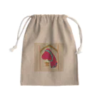 ERIKA MIYAJIMAの甲骨文字『客』 Mini Drawstring Bag