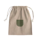CanaCana のポケットもどき(カーキ) Mini Drawstring Bag