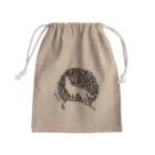 yin-yangの月夜の遠吠え　陰 Mini Drawstring Bag