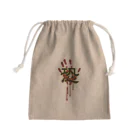 flatman.artの恐(手形) Mini Drawstring Bag