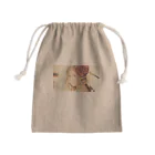 poppy22のセピアなフラワーガール Mini Drawstring Bag