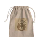 ponpon_の花かんむりクマさん Mini Drawstring Bag