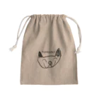 れんげSHOPのねこのきんちゃく（カラー選べます） Mini Drawstring Bag