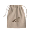 小鳥と映画館のタヌキじゃ無いよ。ネコです。 Mini Drawstring Bag