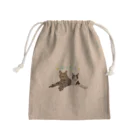 えみちーず（元野良と保護猫の為に🐾）のぱっちり仲良しコンビ(キジトラ＆ハチワレ) Mini Drawstring Bag