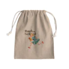 マツダヤスヨのイラストのBack To School A Mini Drawstring Bag