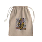 Atelier 雨露のみみずくと花 Mini Drawstring Bag