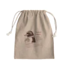 ヤママユ(ヤママユ・ペンギイナ)の伊達なマカロニペンギン(図鑑コラージュ) Mini Drawstring Bag