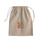 :trunk:chiyo のクマちゃんとチューリップ Mini Drawstring Bag