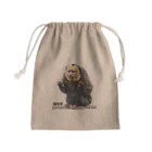 日本モンキーセンターのモップくん　がんばろう Mini Drawstring Bag