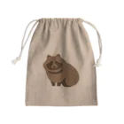 あざらしの7つどうぐのおすわりたぬきくん Mini Drawstring Bag