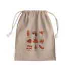 みにゃ次郎のあかういんなーずかん Mini Drawstring Bag