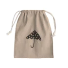 kuralica WAKUWAKU storeのパラソル／黒 Mini Drawstring Bag