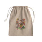 Torahamu39の縁起招き猫 Mini Drawstring Bag